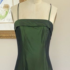 Vintage Vera Mont long green evening dress size small 6